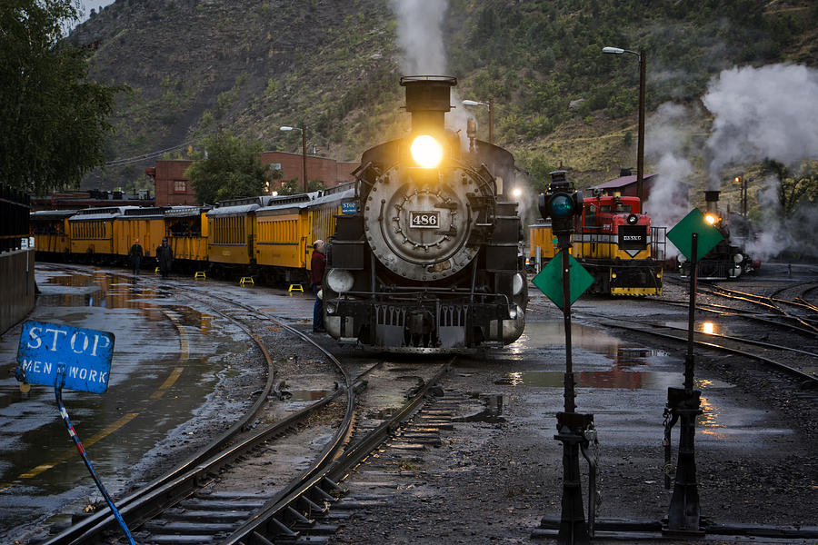 Durango Railroad Yard DSC07570 Photograph by Greg Kluempers