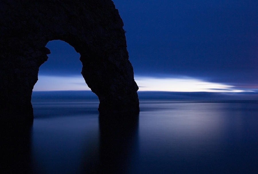 Durdle Door at Dusk Photograph by Ian Middleton