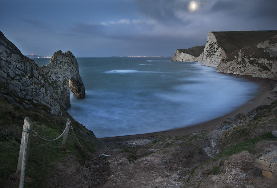 Durdle Door Moonlight Photograph by Matthew Gibson - Fine Art America