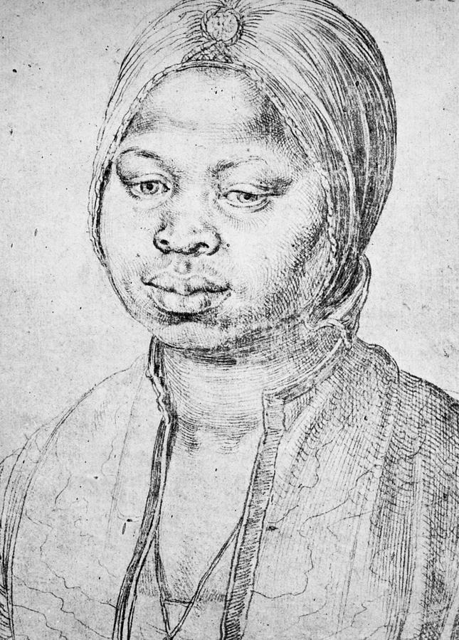 Durer Slave Woman, 1521 Drawing by Granger