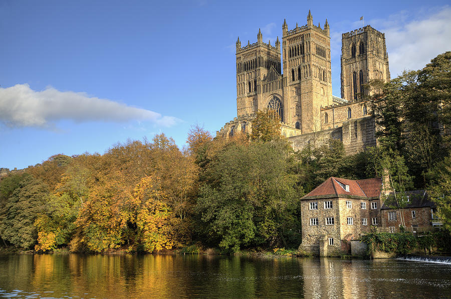 Durham Cathedral and the Old Fulling Mill Photograph by Gannet77