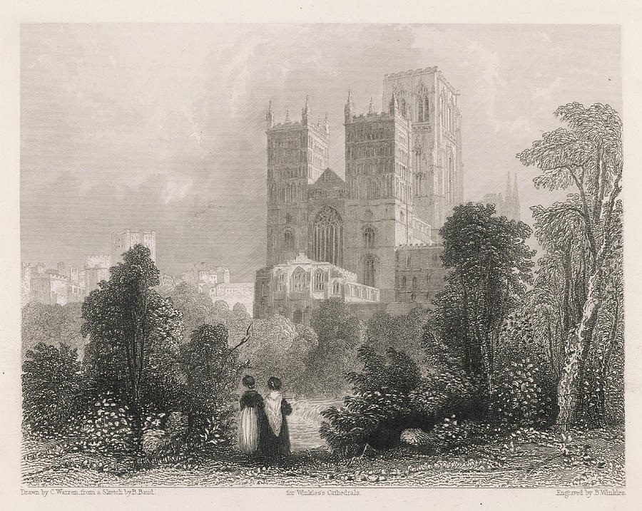Durham Cathedral Drawing by Mary Evans Picture Library Fine Art America