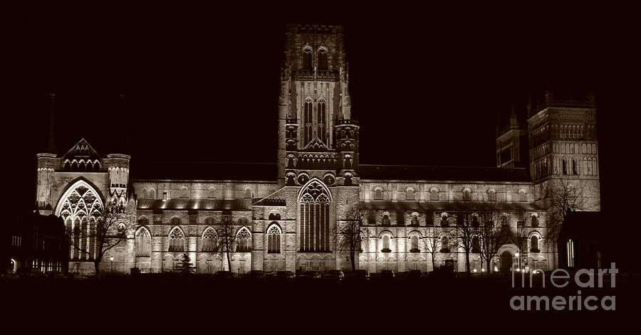 Durham Photograph - Durham Cathedral Mono by Stuart Renneberg