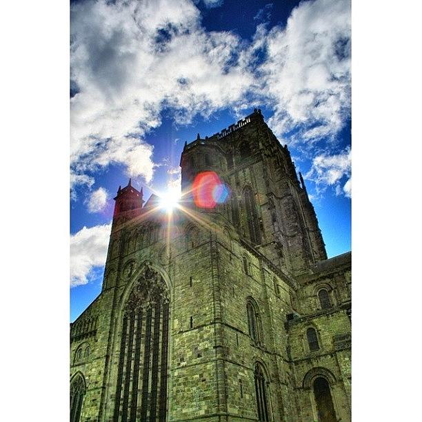 Cathedral Photograph - Durham Cathedral Under A Moody Sky by Chris Barber