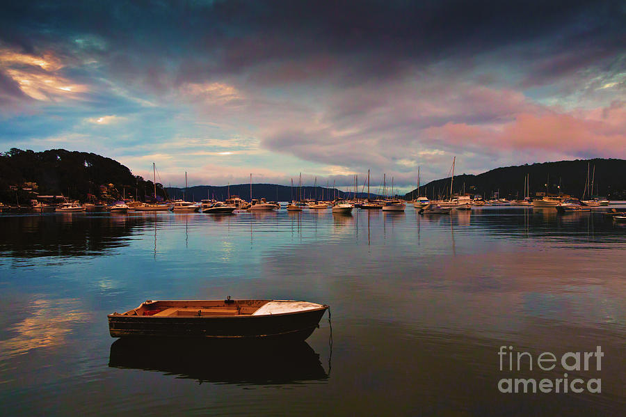 Sunset Photograph - Dusk at Careel Bay by Sheila Smart Fine Art Photography