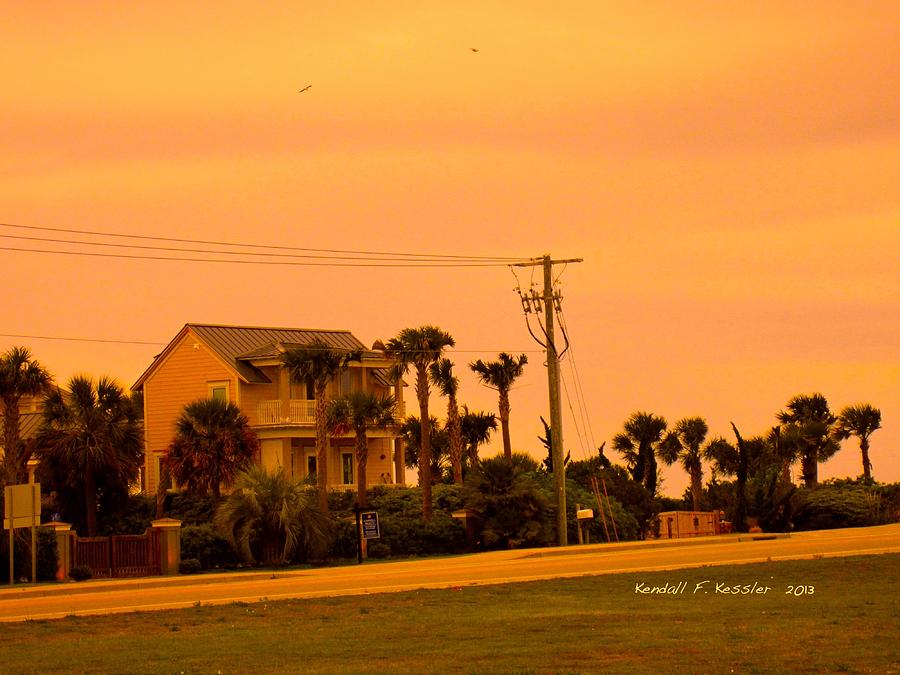 Dusk at Isle of Palms Photograph by Kendall Kessler
