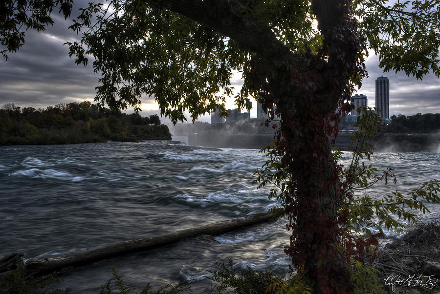 Dusk Before the Descend at Niagara Falls Photograph by Michael Frank Jr