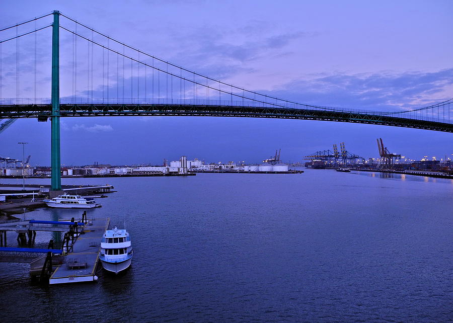 Dusk in the Port of Los Angeles Photograph by Kirsten Giving