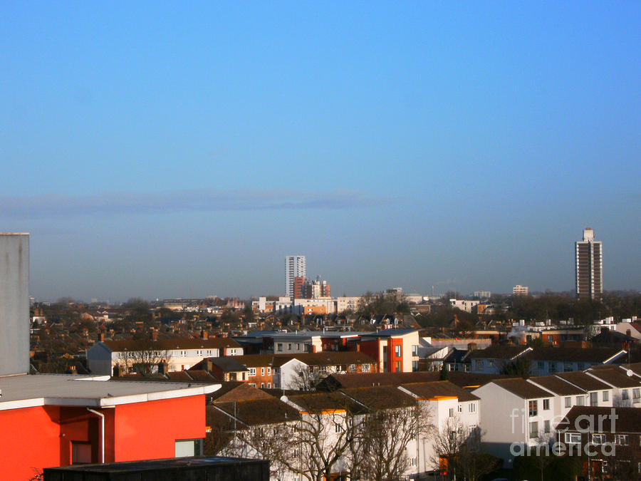 Landscape Photograph - Dusk Over Plaistow And East-north London by Mudiama Kammoh Landscape Photograph - Dusk Over Plaistow And East-north London by Mudiama Kammoh