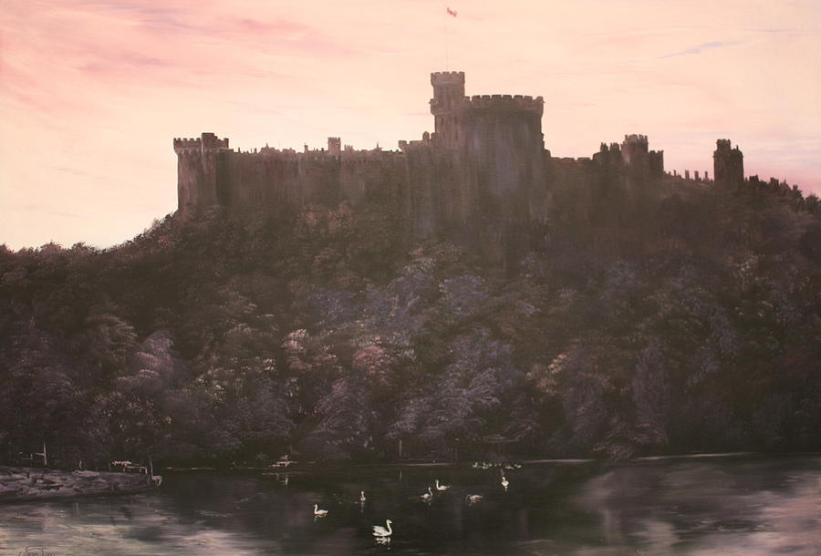 Dusk over Windsor Castle Painting by Jean Walker