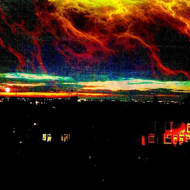Fantasy Photograph - Dusk Storm Sky by Urbane Alien