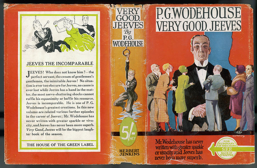 Book Drawing - Dust Jacket Of very Good,  Jeeves by Mary Evans Picture Library
