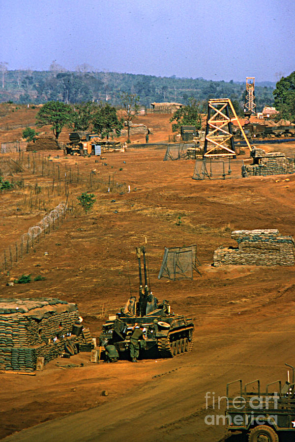M42 Photograph - M 42 Duster of 4/60th Artillery at  LZ Oasis Vietnam 1969 by Monterey County Historical Society