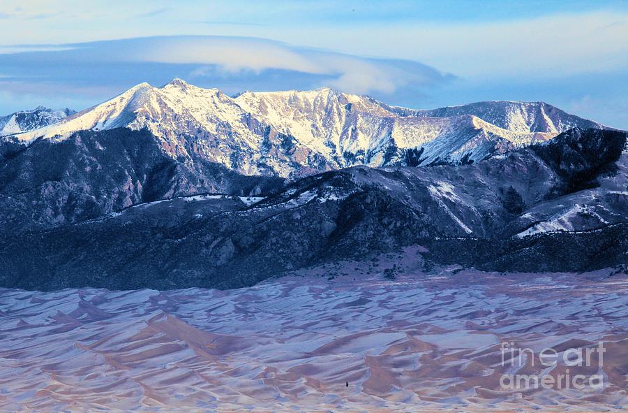 Great Sand Dunes National Park Photograph - Dusting Of Snow by Adam Jewell