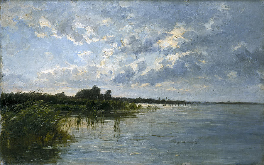 Dutch Lake Painting by Carlos de Haes