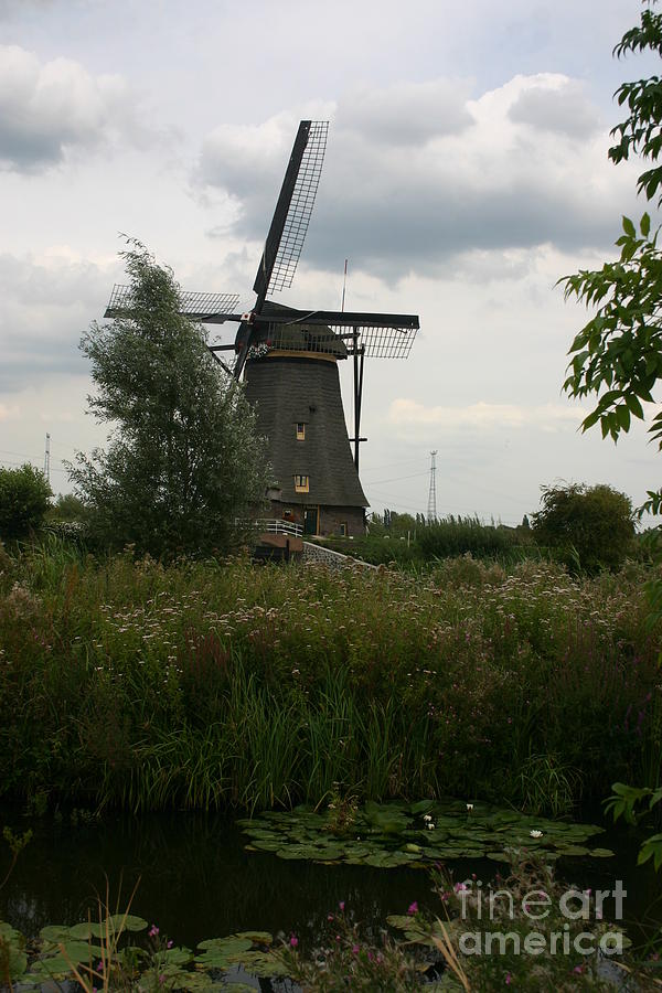 Dutch mill by the pond Photograph by Susanne Baumann