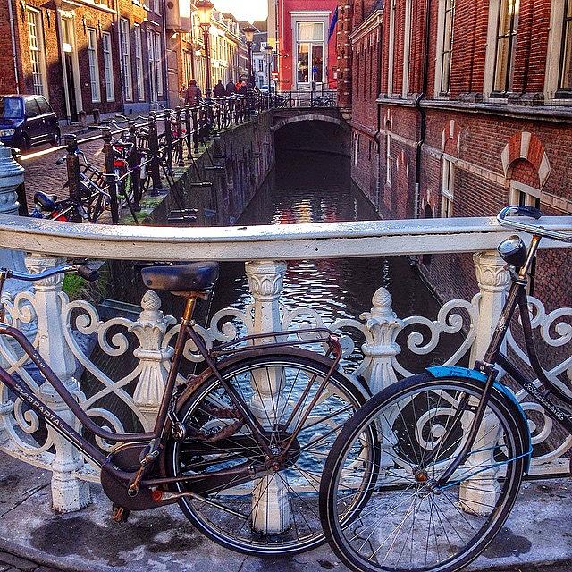 Bridge Photograph - Dutch. 
#bikes #bike #netherlands by Bart Govers