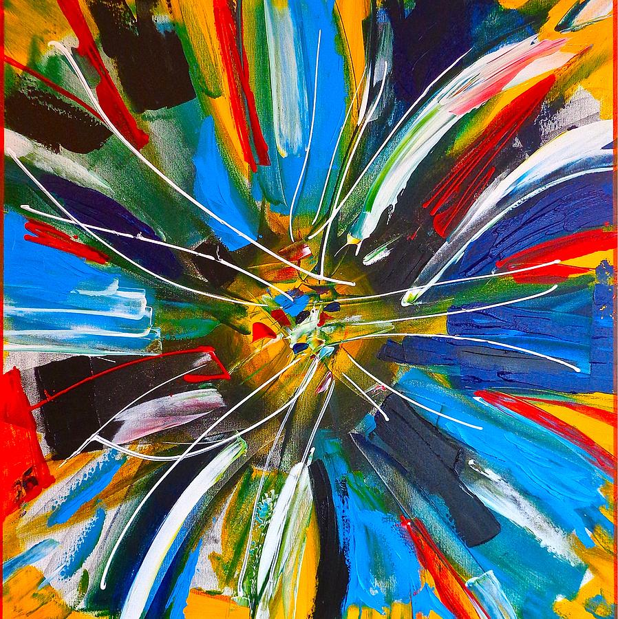 Blue Painting - Dutch Spin by Rob Van Heertum Blue Painting - Dutch Spin by Rob Van Heertum