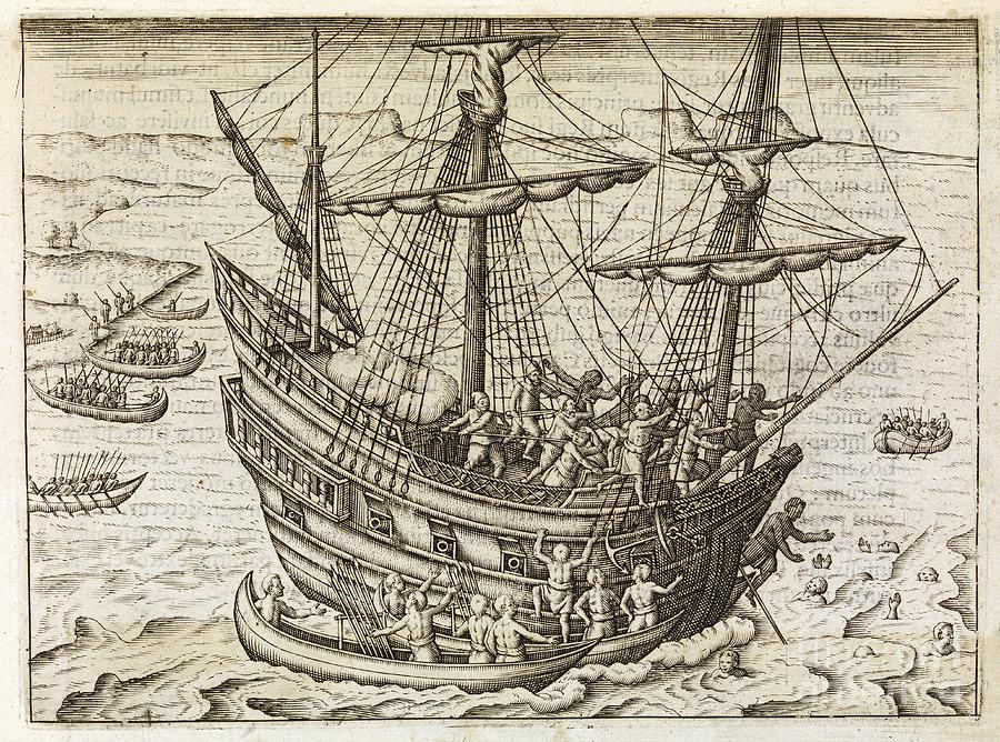 Dutch Under Attack In Java, 17th Century Photograph by Middle Temple ...