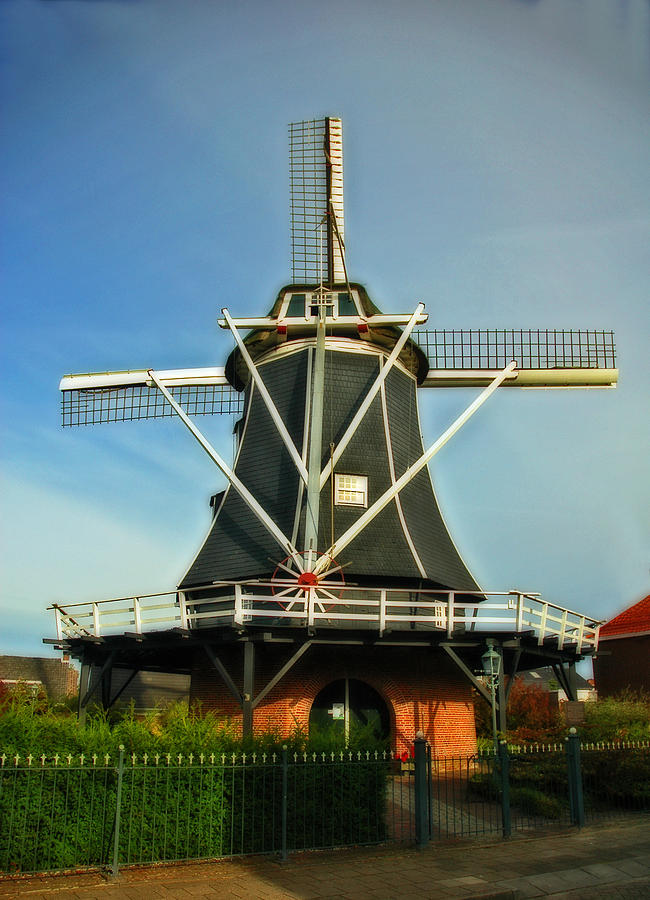 Dutch Windmill Photograph by Ginger Wakem