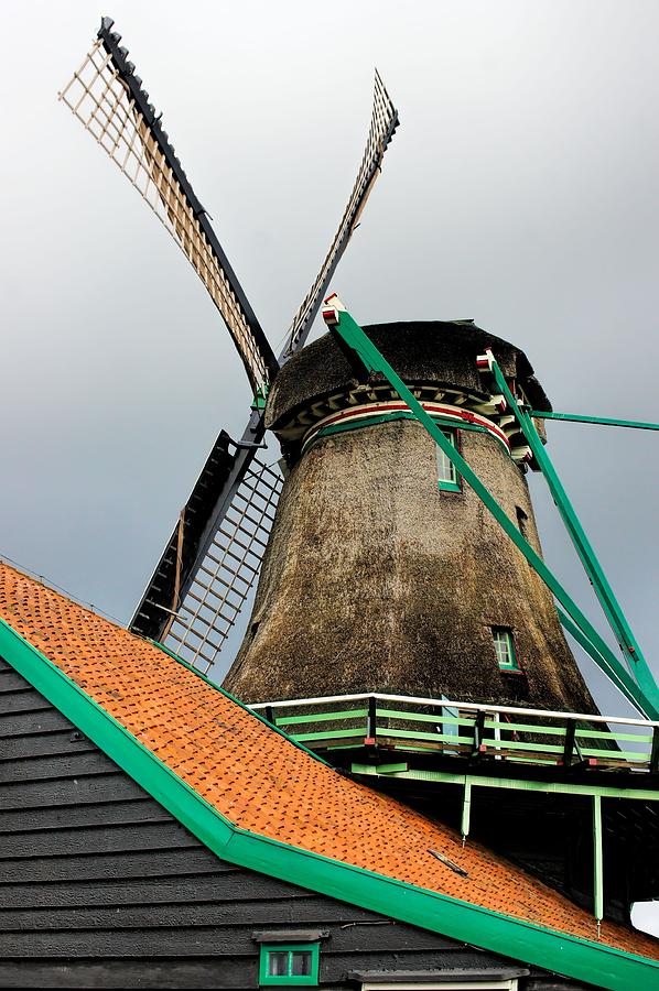 Dutch Windmill Photograph by Jenny Hudson