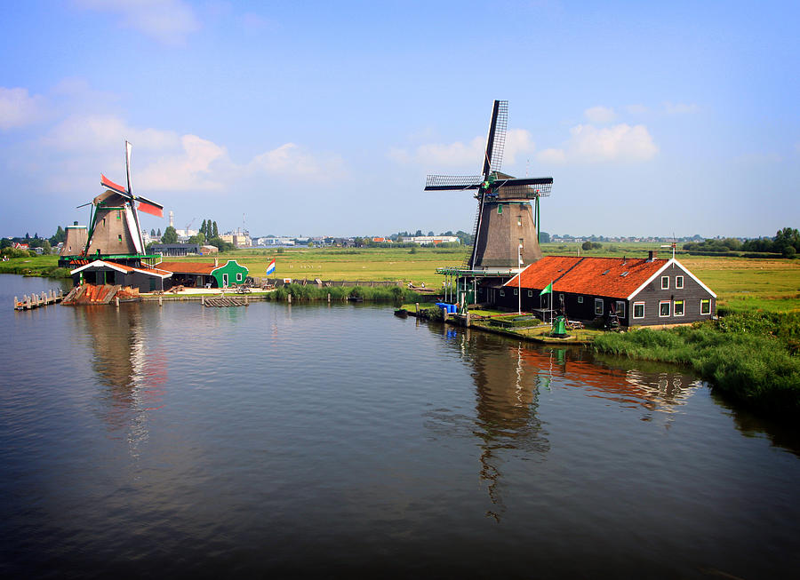Dutch Windmills Photograph by Nancy Ingersoll