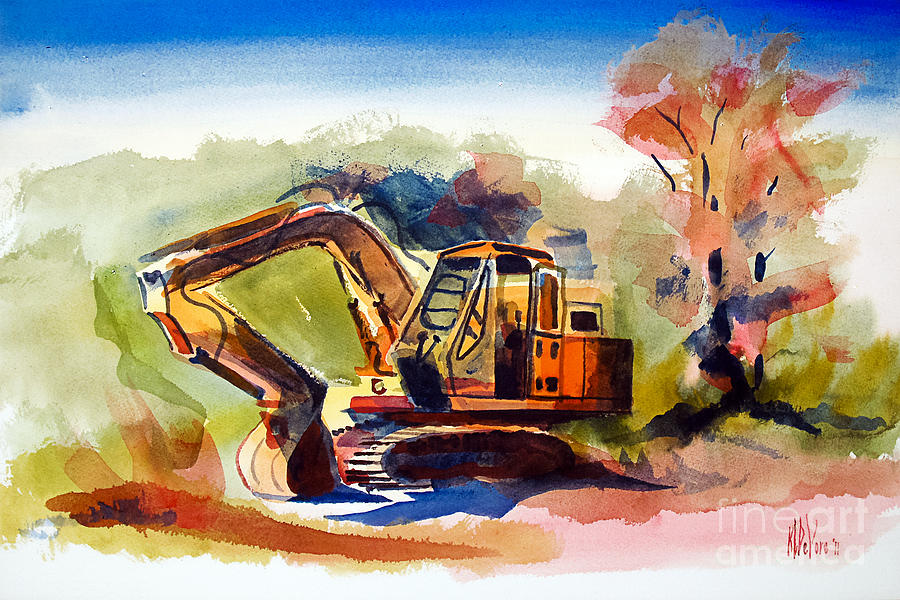 Dozer Afternoon 2 Painting by Kip DeVore