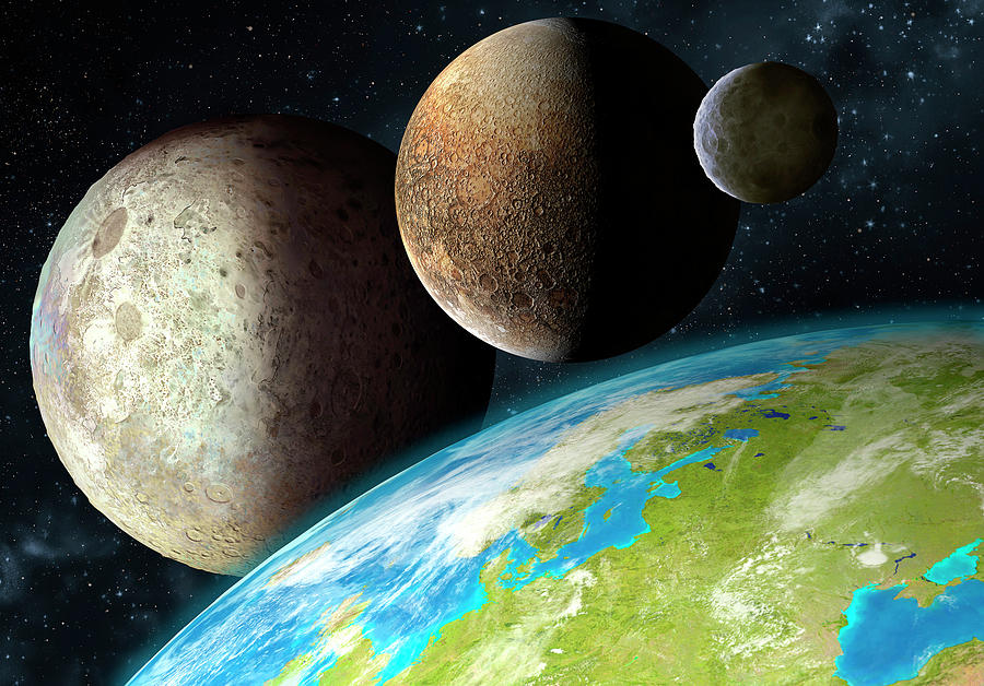 Dwarf planets eris by mark garlick science photo library