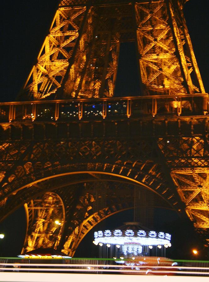 Dwart Carousel under the Eiffel Tower Photograph by Sue Lorenz - Fine ...