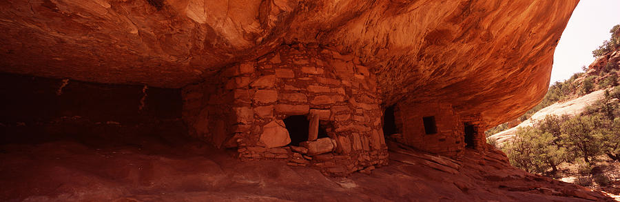 Prehistoric Photograph - Dwelling Structures On A Cliff, House by Panoramic Images