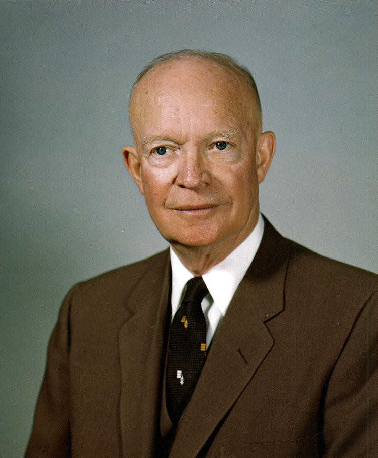 Vintage Digital Art - Dwight D. Eisenhower by Georgia Clare