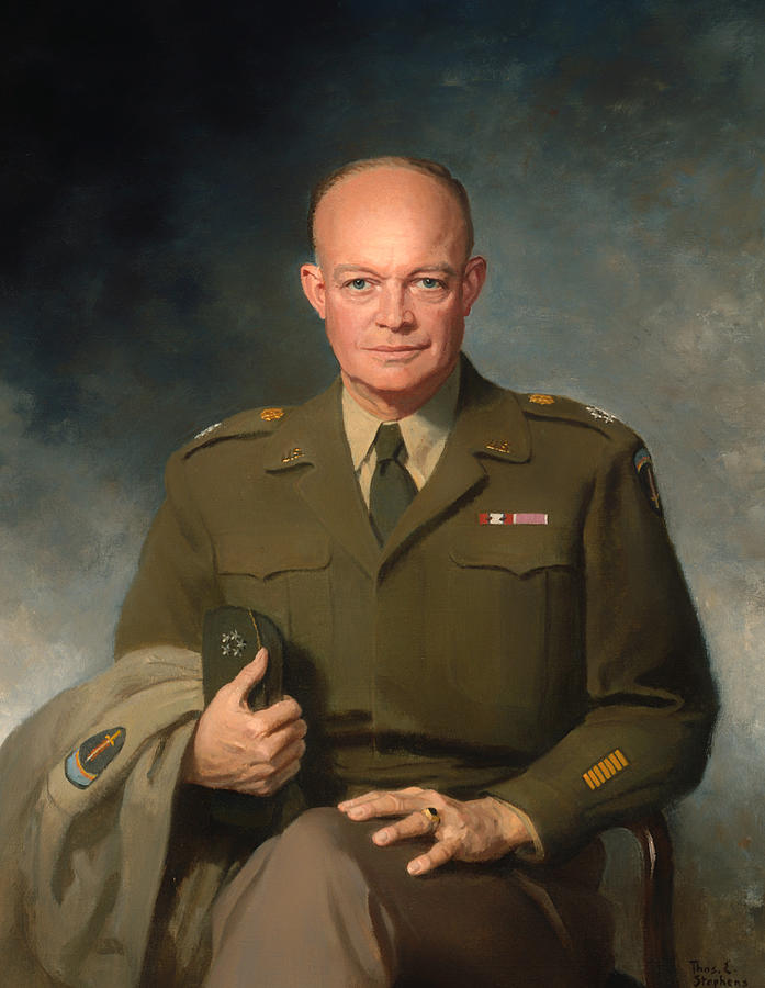 Dwight D Eisenhower Painting by Mountain Dreams