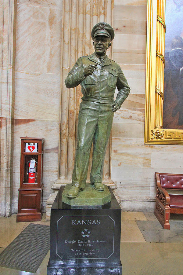 Dwight Eisenhower - U S Capitol Statuary Hall Photograph by Allen Beatty