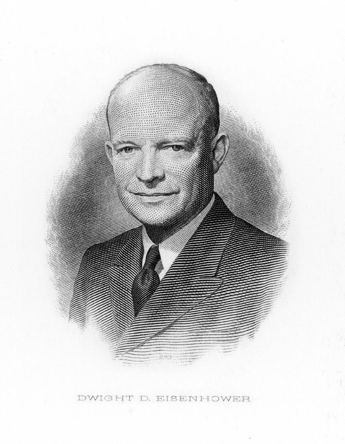 Dwight Eisenhower Us Soldier Drawing by Mary Evans Picture Library