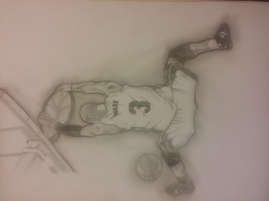 Dwyane Wade  Drawing by Manny