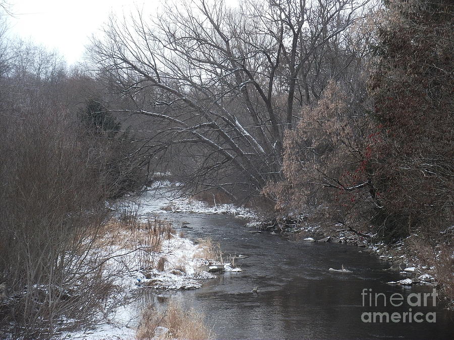 Winter Photograph - Dyke Creek in Winter by Christian Mattison