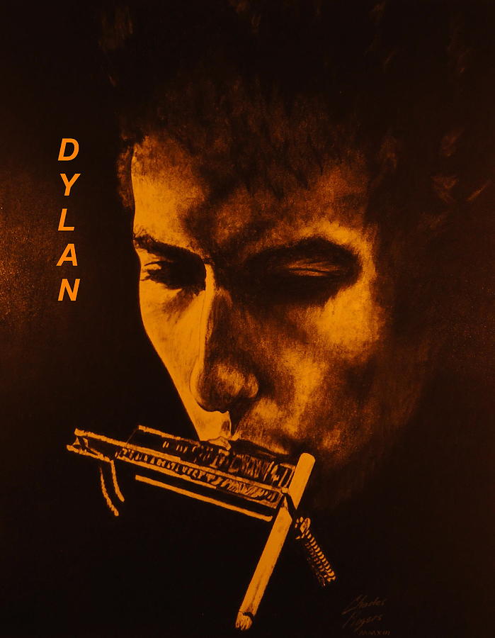 Bob Dylan Drawing - Dylan by Charles Rogers