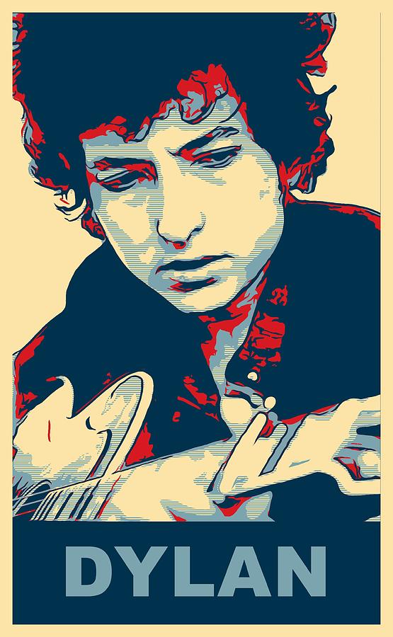 Bob Dylan Mixed Media - Dylan by Dan Sproul Bob Dylan Mixed Media - Dylan by Dan Sproul