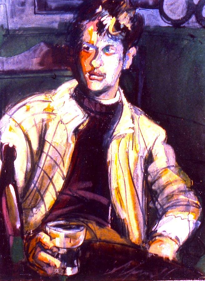 Dylan Thomas Painting by Les Leffingwell