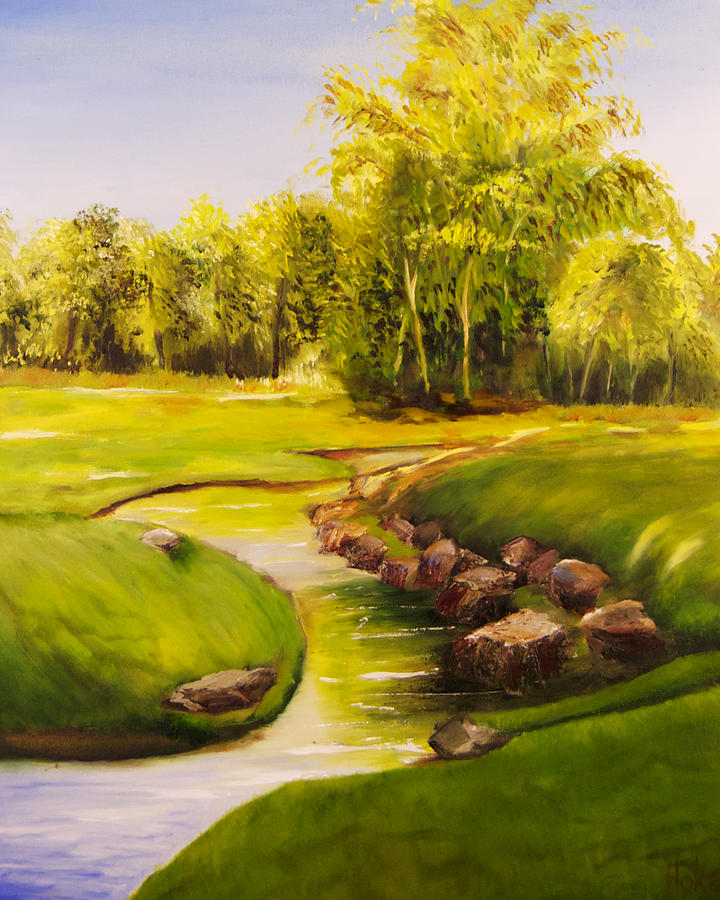 Dylans Creek Painting by Scott Hoke