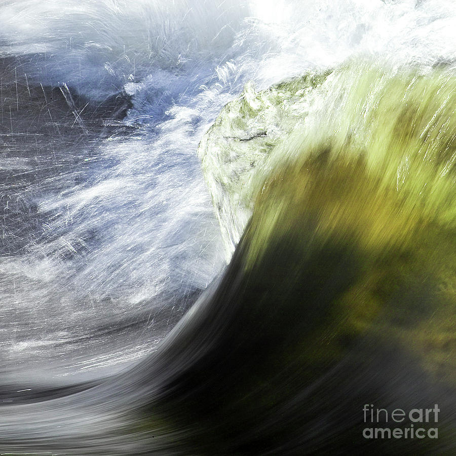 Dynamic River Wave Photograph by Heiko Koehrer-Wagner