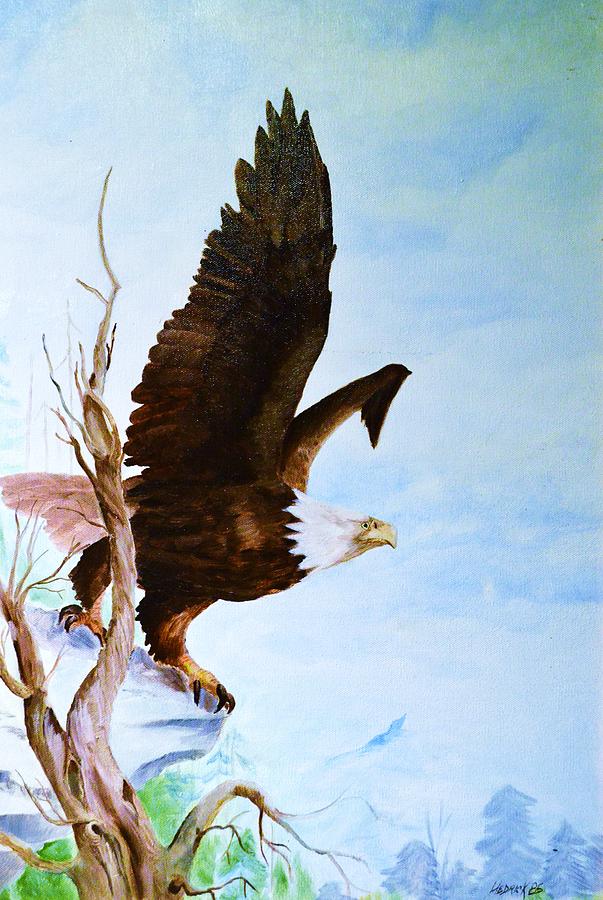 Eagle Painting by Barney Hedrick - Fine Art America