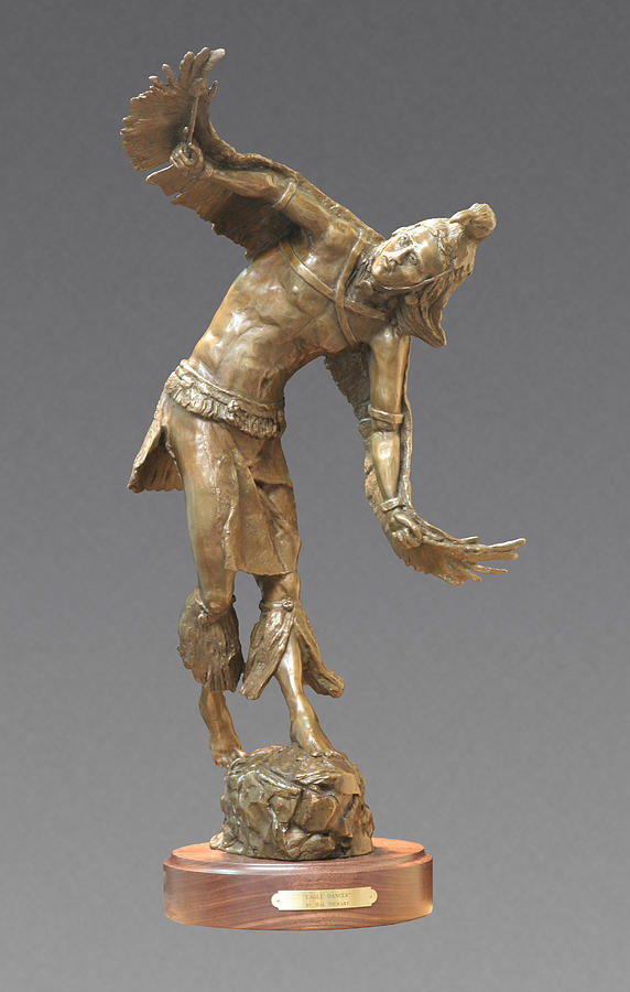 Eagle Sculpture - Eagle Dancer by Hal Stewart