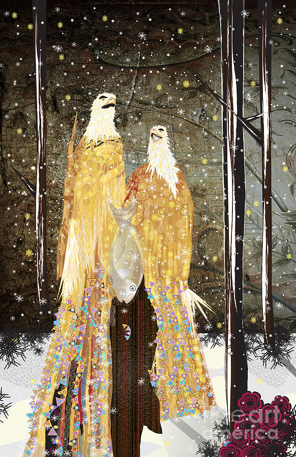 Eagle Digital Art - Winter Dress by Kim Prowse