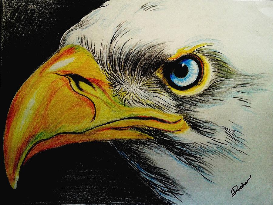 Eagle Eye Painting by Roshan Patel - Pixels