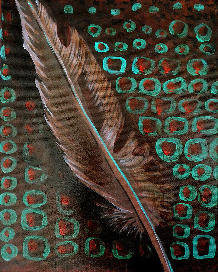 Eagle Feather Prayers Painting by Crystal Charlotte Easton