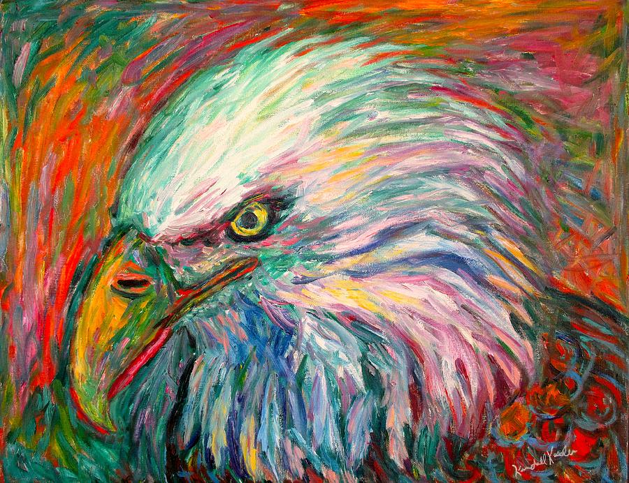 Eagle Fire Painting by Kendall Kessler