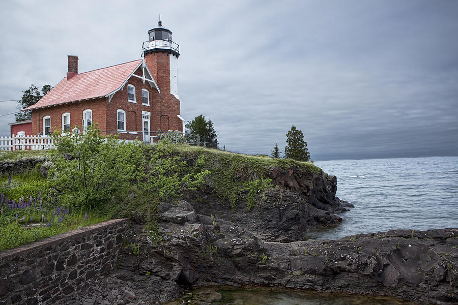 Eagle Harbor Lighthouse in Michigan No. 0211 Photograph by Randall Nyhof
