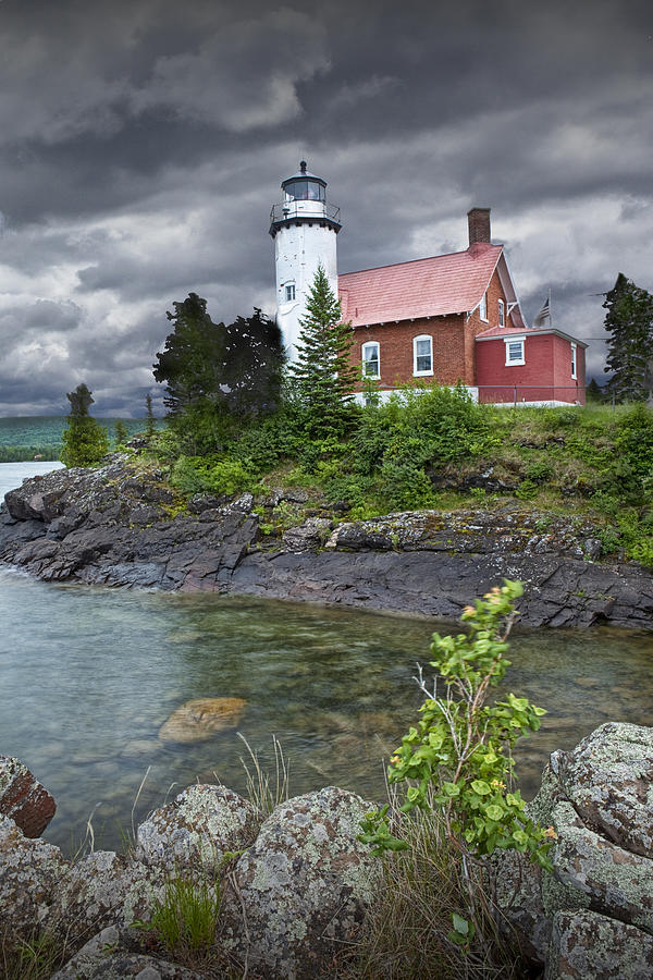Eagle Harbor Lighthouse in Michigan No. 4572 Photograph by Randall Nyhof