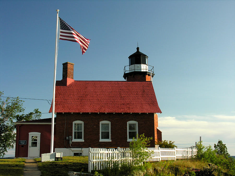 Eagle Harbor Lighthouse Photograph by Robert Lozen